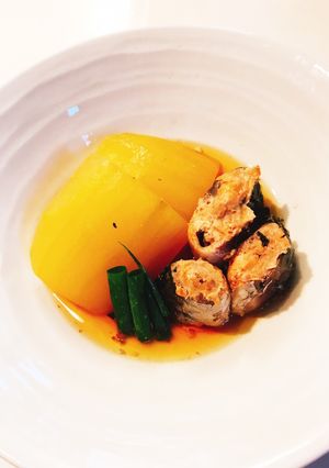 塩分控えめ☆冬瓜と鯖缶の煮物-レシピのメイン写真
