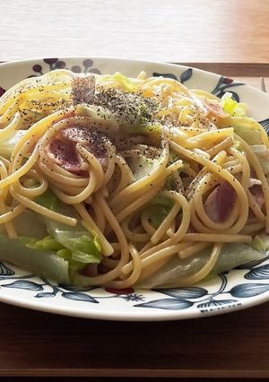 白菜とベーコンのパスタ-レシピのメイン写真