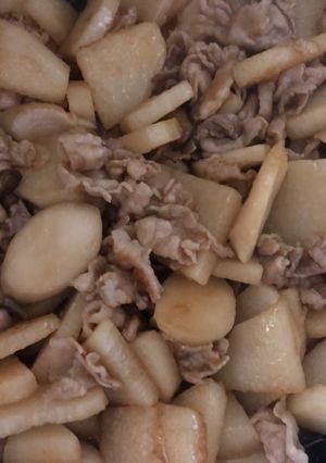 長芋と豚肉のオイスターソース炒め-レシピのメイン写真