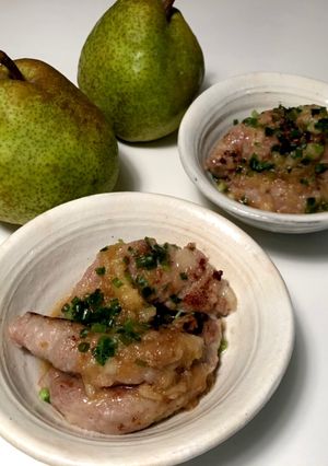 【洋梨】ラフランスの肉巻き-レシピのメイン写真