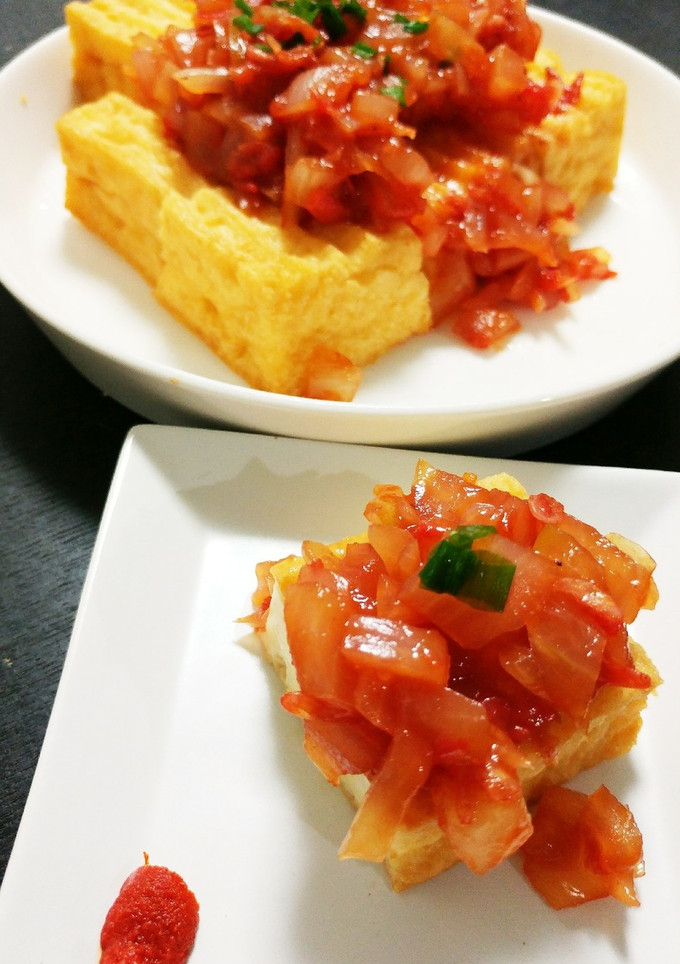 レンジのみ!!厚揚げでエビチリ風♪-レシピのメイン写真