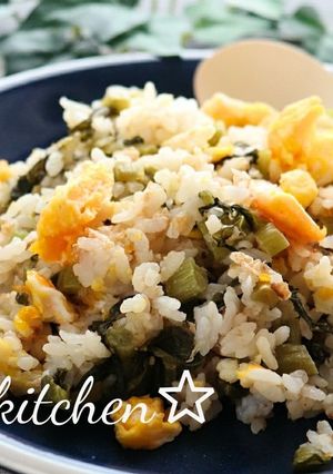 野沢菜とかつお節の香ばしチャーハン-レシピのメイン写真