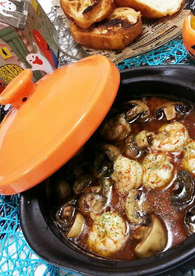 にんにくたっぷり♪エビのアヒージョ★-レシピのメイン写真