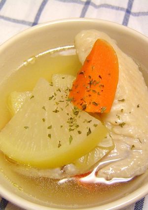 手羽先でコラーゲン☆野菜スープ-レシピのメイン写真