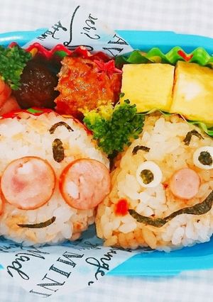キャラ弁*アンパンマンとカレーパンマン-レシピのメイン写真