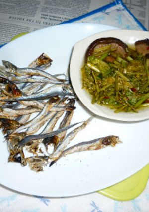 丸干しの網焼き+パクチーのオイル漬け-レシピのメイン写真