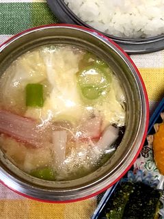 スープジャーで♡フンワリ卵の中華スープ♪-レシピのメイン写真