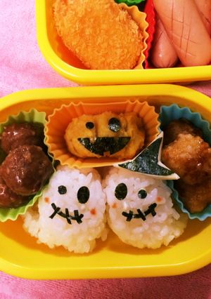ハロウィンのキャラ弁-レシピのメイン写真