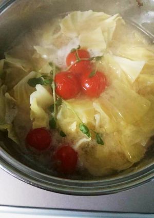 冬定番トマトが優しい味噌汁-レシピのメイン写真