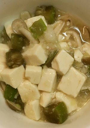 へちまと豆腐の蟹・道明寺餡かけ-レシピのメイン写真