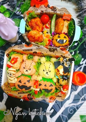 『ハロウィン★ルルロロちゃん』弁当♡-レシピのメイン写真