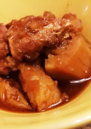 鶏胸肉のホロホロ角煮（圧力なべ使用）-レシピのメイン写真