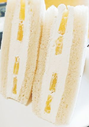 カフェの味を再現した濃厚フルーツサンド-レシピのメイン写真