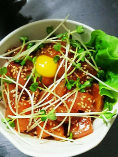 まるで大トロ!マグロユッケ丼-レシピのメイン写真