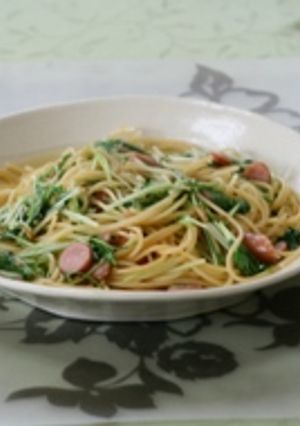 水菜のパスタ-レシピのメイン写真