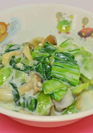 【簡単】チンゲンサイのクリーム煮-レシピのメイン写真