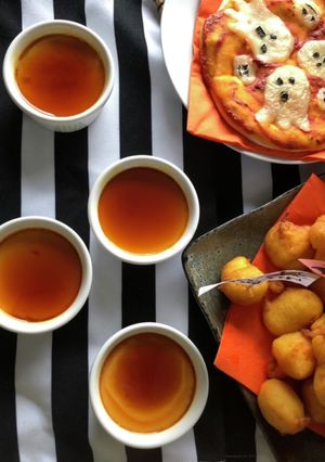 フライパンで簡単！カボチャプリン-レシピのメイン写真
