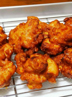好食感☆蓮根と鶏ムネ肉の落とし揚げ-レシピのメイン写真
