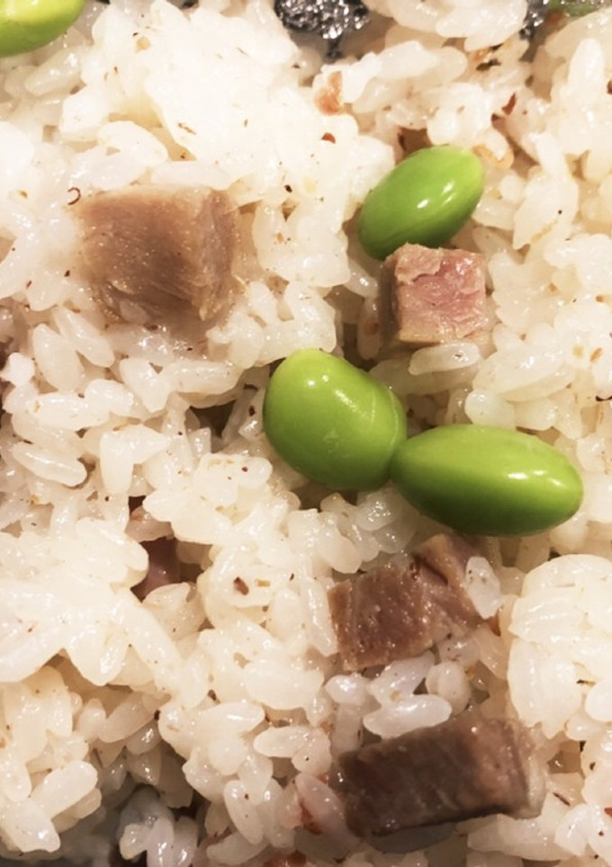 塩豚と梅しそ漬けで簡単炊き込みご飯-レシピのメイン写真