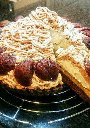 ラム酒の効いた大人のモンブランタルト-レシピのメイン写真