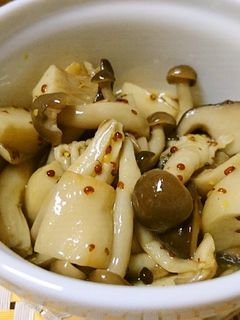 作り置き☆きのこのハニーマスタードマリネ-レシピのメイン写真