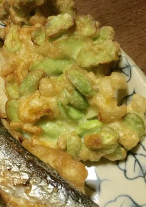 雑な男料理：枝豆フリッター！！-レシピのメイン写真
