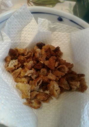 老犬ご飯 カリカリ鶏皮トッピング-レシピのメイン写真