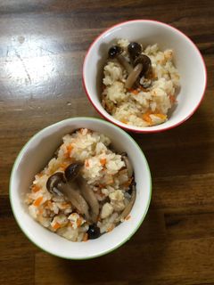 我が家の炊き込みご飯(もち米入り)-レシピのメイン写真