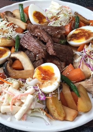 ステーキと彩り野菜!(^^)!-レシピのメイン写真