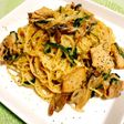 きのことほうれん草の和風クリームパスタ