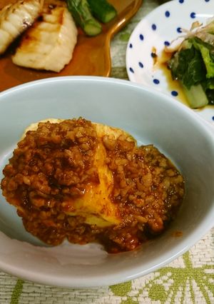 豆腐ひき肉ピリ辛あんかけ-レシピのメイン写真