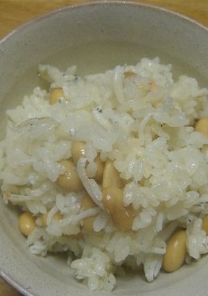 大豆とじゃこの炊き込みご飯-レシピのメイン写真