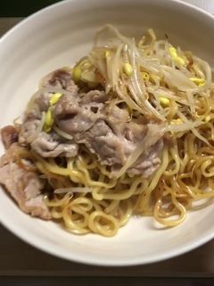 豆もやしの白だし焼きそば。(^^)-レシピのメイン写真