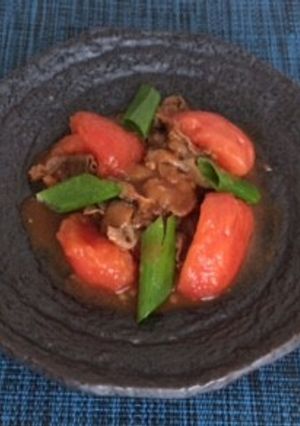 牛肉とトマトのオイスターソース炒め-レシピのメイン写真