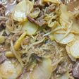味付けラムジンギスカンのじゃがもやし煮