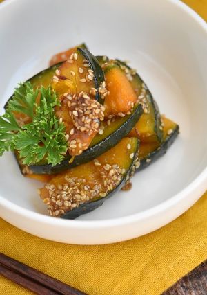 かぼちゃのオイマヨ照り焼き【作り置き】-レシピのメイン写真