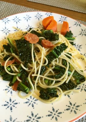 ケールとチョリソーのパスタ-レシピのメイン写真