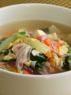 野菜たっぷりかにかまスープ-レシピのメイン写真