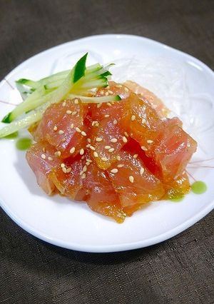 簡単！マグロの漬け☆ごま花椒風味-レシピのメイン写真