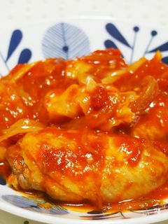 手羽先とキャベツのトマト煮♪-レシピのメイン写真