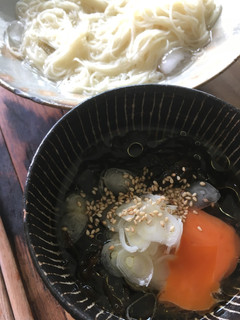 もずくの漬けタレで素麺-レシピのメイン写真