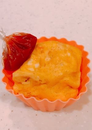 レンジで簡単！お弁当に、ハム玉葱オムレツ-レシピのメイン写真