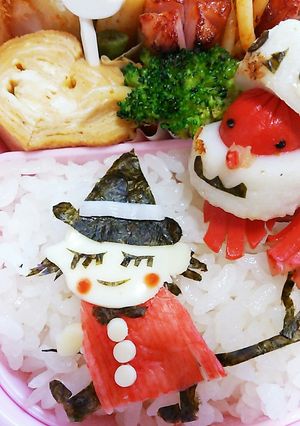 今日のキャラ弁10/29(ハロウイン魔女-レシピのメイン写真