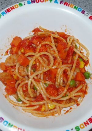 簡単！子供用トマトソースパスタ-レシピのメイン写真