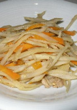 ごぼうとにんじんの塩きんぴら-レシピのメイン写真