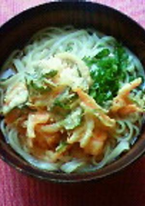 ランチにおうちでかき揚げうどん-レシピのメイン写真