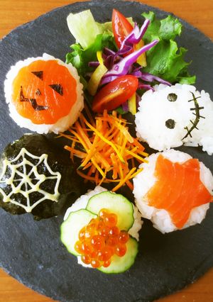 ふくまるでハロウィン手まり寿司♪-レシピのメイン写真