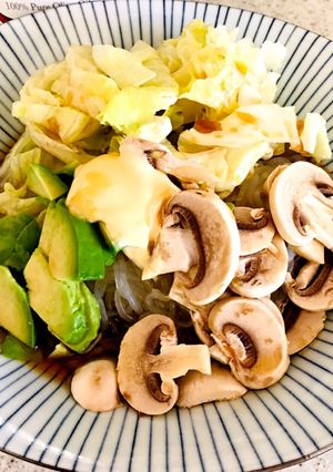 簡単糖質オフ☆サラダうどん風こんにゃく麺-レシピのメイン写真