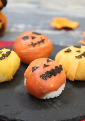 ☆ハロウィン☆てまり寿司-レシピのメイン写真