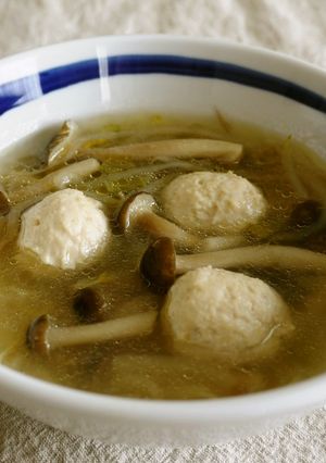 簡単♪鶏団子の生姜中華スープ-レシピのメイン写真